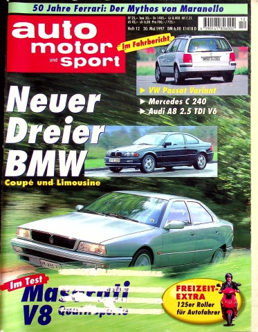 Deckblatt Auto Motor und Sport (12/1997)